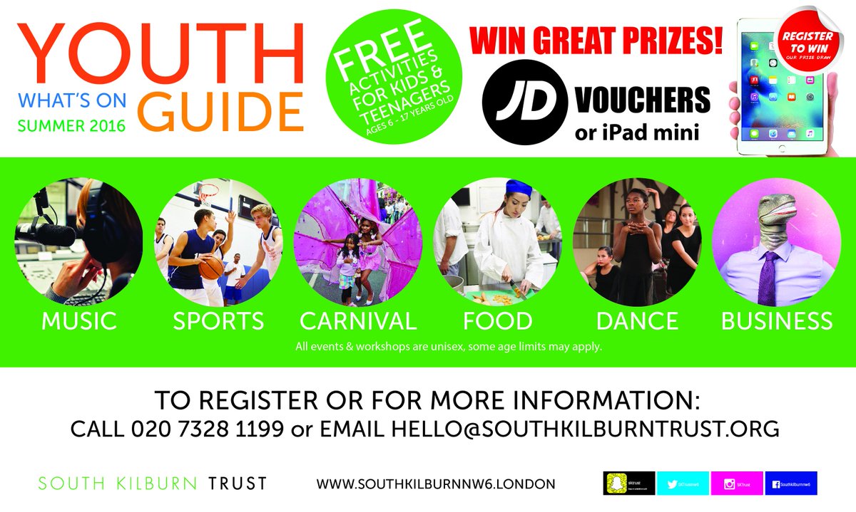 South Kilburn Trust (@sktrustnw6) on Twitter photo <a href="/sumatraroadnw6/">Sumatra Road</a> Hey guys pls share? We're giving youth in #southkilburn a chance to win a free iPad & vouchers! <a href="/sumatraroadnw6/">Sumatra Road</a> Hey guys pls share? We're giving youth in #southkilburn a chance to win a free iPad & vouchers!