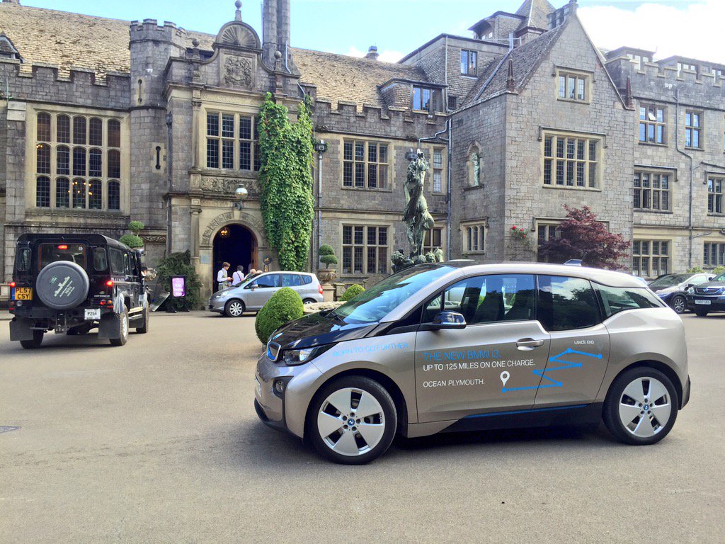 The #BMW i3 #electricvehicle is well within its comfort-zone around #Dartmoor today.