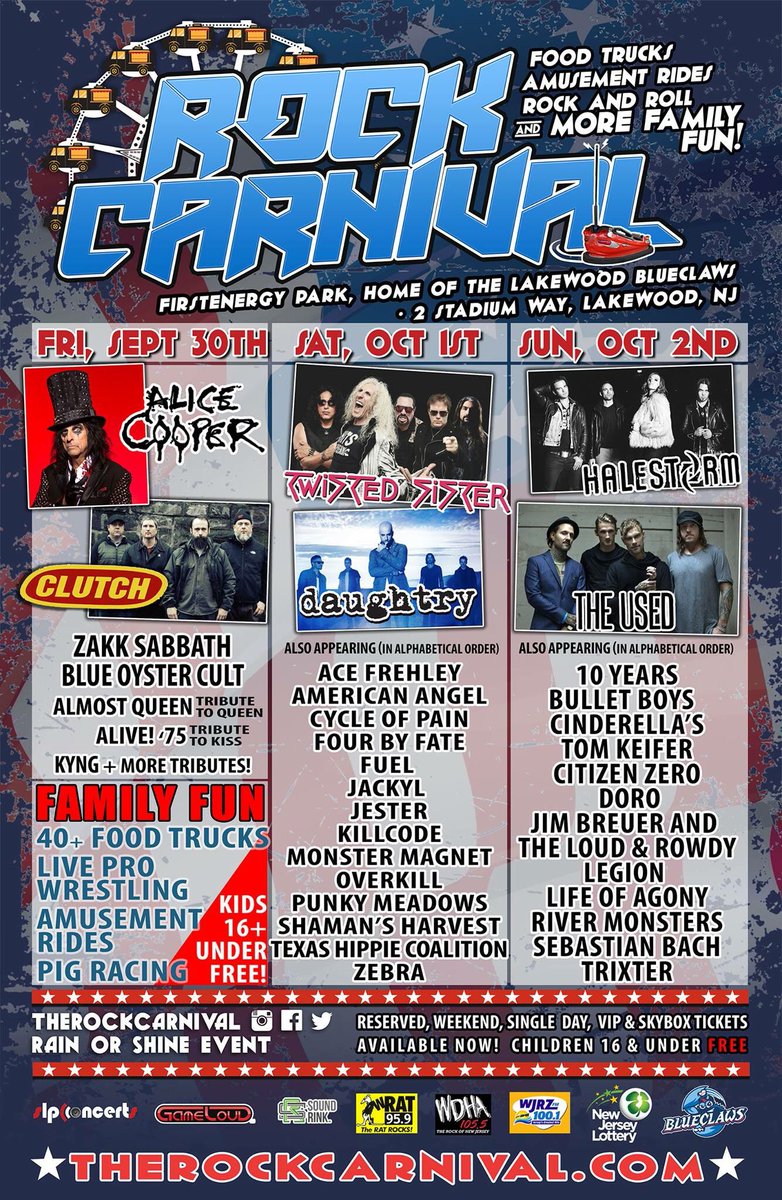 WHOA! Look at this lineup! Good job <a href="/therockcarnival/">The Rock Carnival</a>!!