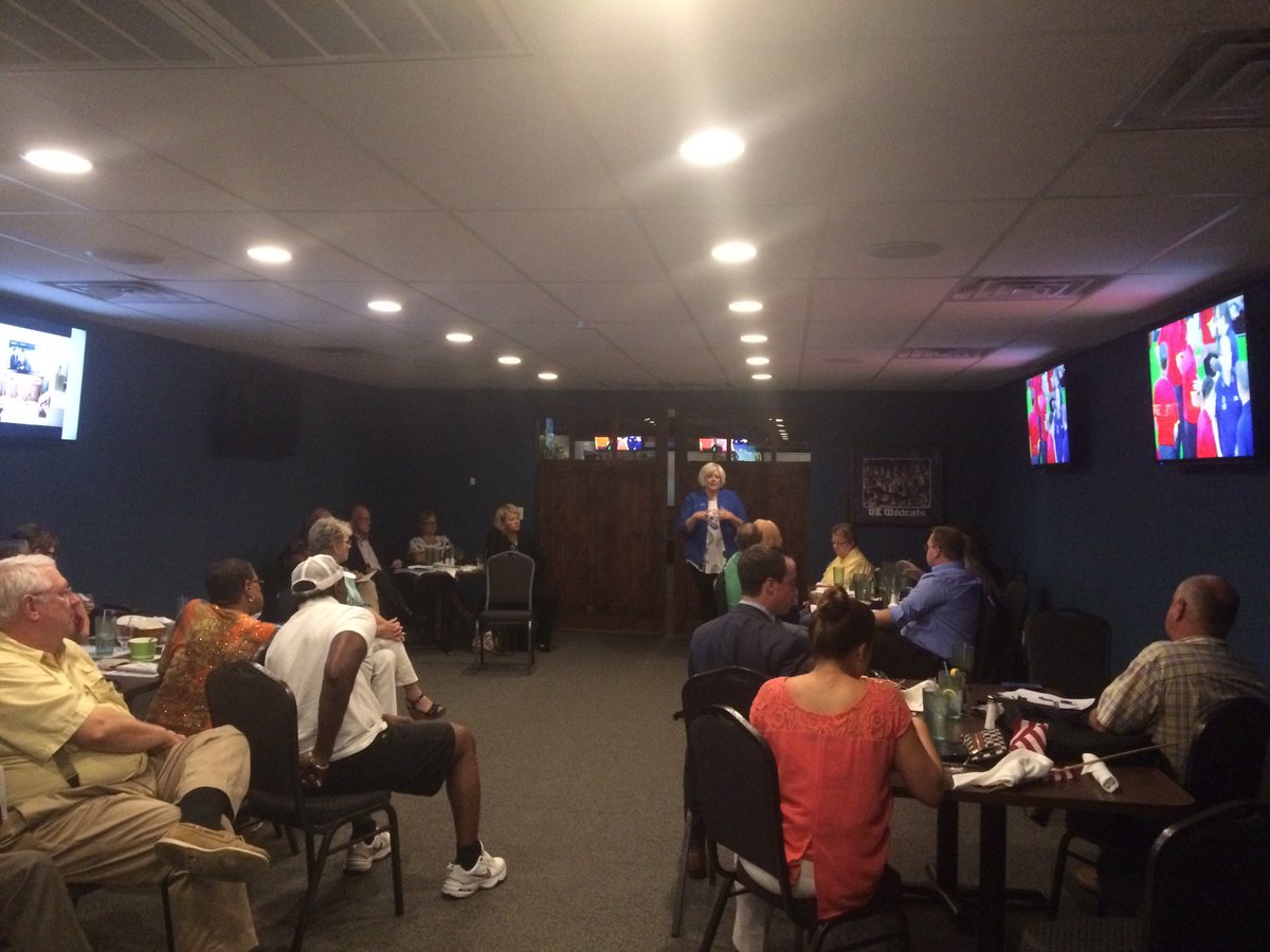 JoyGrayForRep's tweet photo. Always love speaking to the Henderson Co. Democratic Party! Thank you for all you do. #JoinJoy #Flipthe7th https://t.co/jSZqlNVvXC