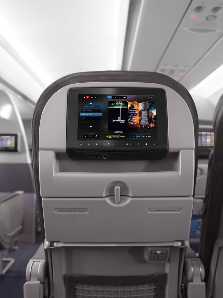 AmericanAir's tweet photo. Everything but the popcorn. Now enjoy free premium #entertainment in every cabin. More at: https://t.co/AUkR5J7JMT https://t.co/sxfi6aKU06