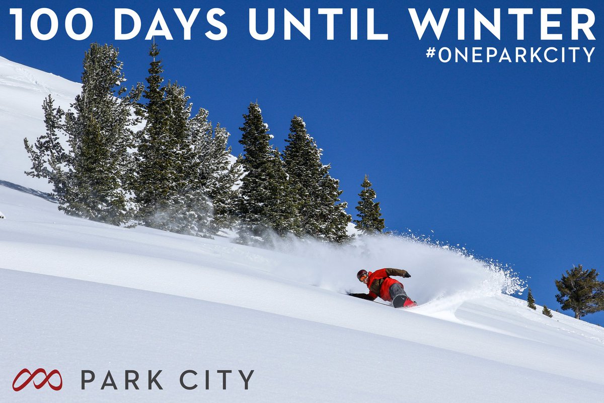 PCski's tweet photo. 100 Days. Park City Mountain opens for the 2016/17 Season on Nov. 18th. #OneParkCity https://t.co/qNwnWKQllJ https://t.co/0A88PhLncJ