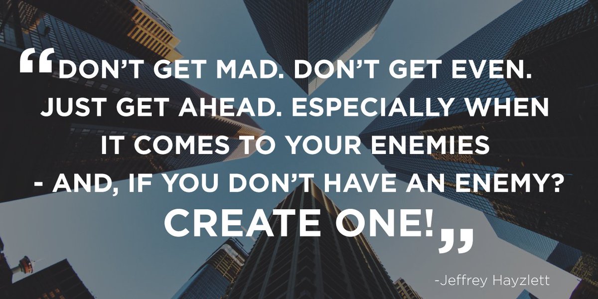JeffreyHayzlett's tweet photo. If everyone likes you... you're probably doing it wrong. #TuesdayMotivation https://t.co/ygZ9939kbl