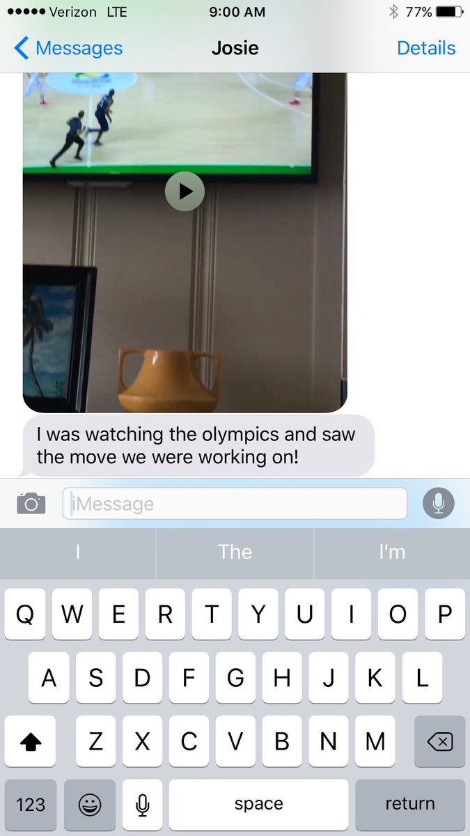 sarallard's tweet photo. As a coach it doesn't get too much better than texts like this👌🏼 #Olympics2016 #Basketball #calflight #sandiego https://t.co/wlRAnxFRvi
