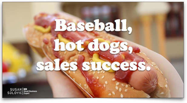 SusanSolovic's tweet photo. What a ballpark hot dog vendor can teach your #smallbusiness about #sales https://t.co/UsQbqNaiaL https://t.co/I56qEzla2b