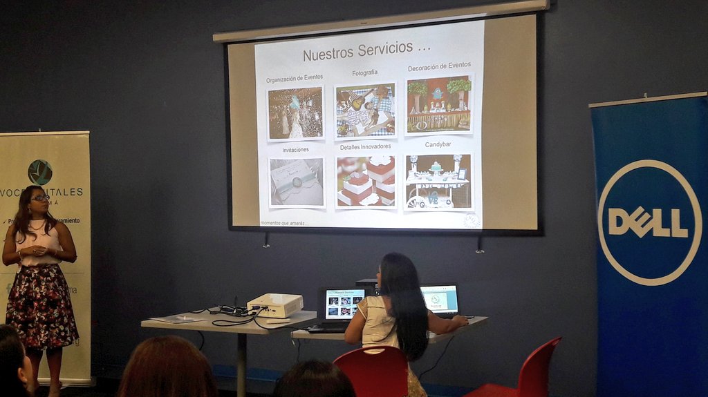 ThisisHerlinda's tweet photo. Emprededoras gracias al apoyo de @vocesvitalespty presentan sus proyectos de graduacion @DellPanama #DellWise Panama https://t.co/PZZrRl6C87
