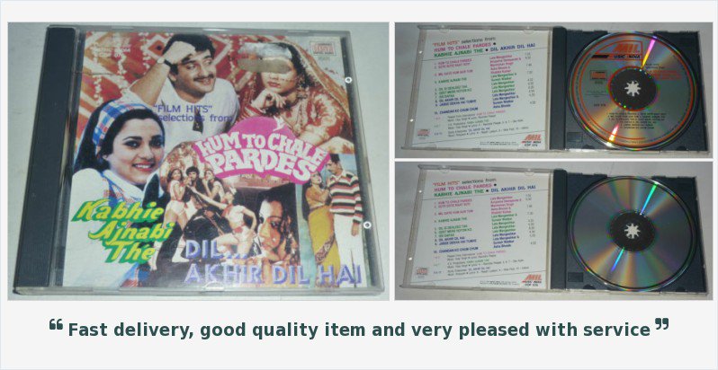 BollywoodVinyls's tweet photo. #HumToChalePardes / #KabhiAjnabiThe / #DilAkhirDilHai - BID NOW - #CD #Bollywood #VijaySingh https://t.co/XLRxrYcyUg https://t.co/9M0WSILK7C