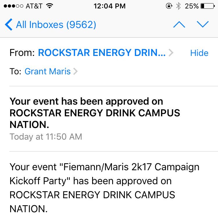 GrantyICE's tweet photo. It's official now. Get your popcorn ready, it's about to be a show! @FiemannMaris #FiemannMaris2k17 https://t.co/6Ae0TVBlLH