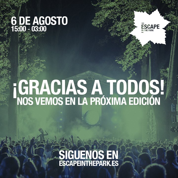 escapeinthepark's tweet photo. 5000 Gracias por venir a disfrutar de un evento único! Hemos hecho mágia gracias a ti! THANK you all 🌿 😍 🔝 https://t.co/6XjSDhkwVt