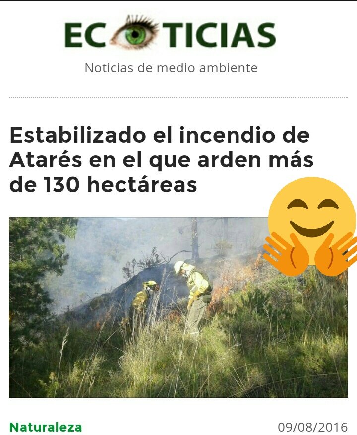 fgamizr's tweet photo. Estabilizado el incendio de Atarés en el que arden más de 130 hectáreas: https://t.co/fCJuDUneh1  @ecoticiasRED https://t.co/eKO8lxmxuh