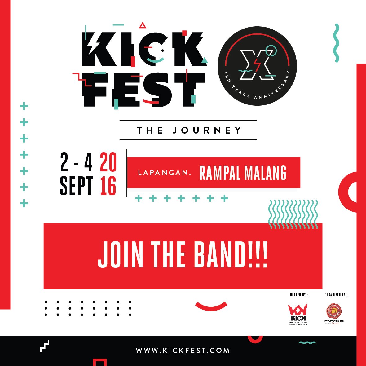Hari ini terakhir lho guyss, jgn sampe nyesel :D kickfest.com/band #kickfestX #kickfestXmalang