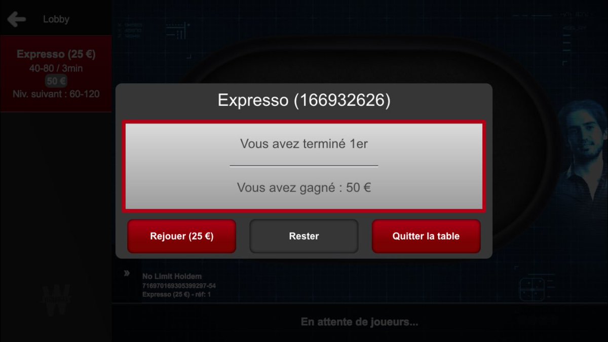 S6Bet's tweet photo. Pour finir la soirée 👌🏽
#EasyPoker #Expresso https://t.co/t1YiLxuwxX