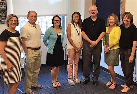 AndraBarton16's tweet photo. We are so #honored to have very special new #teachers joining us @WABlacksmiths this year! #Orientation has begun! https://t.co/p0GB6dVkJn