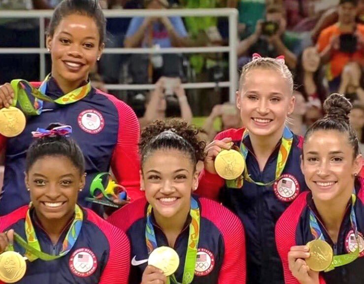 loveisabattIe's tweet photo. The #FinalFive ???!! They should be called the Fatal Five because they DESTROYED their competition 🇺🇸🏅#FatalFive https://t.co/wr621KuX5B