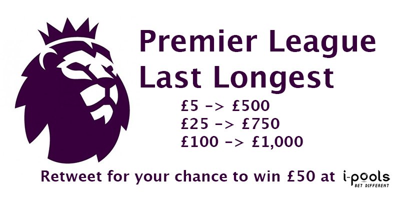ipoolsHQ's tweet image. Our £5, £25 + £100 entry #PremierLeague Last Longests have big GUARANTEES RT inc i-pools name for chance to win £50