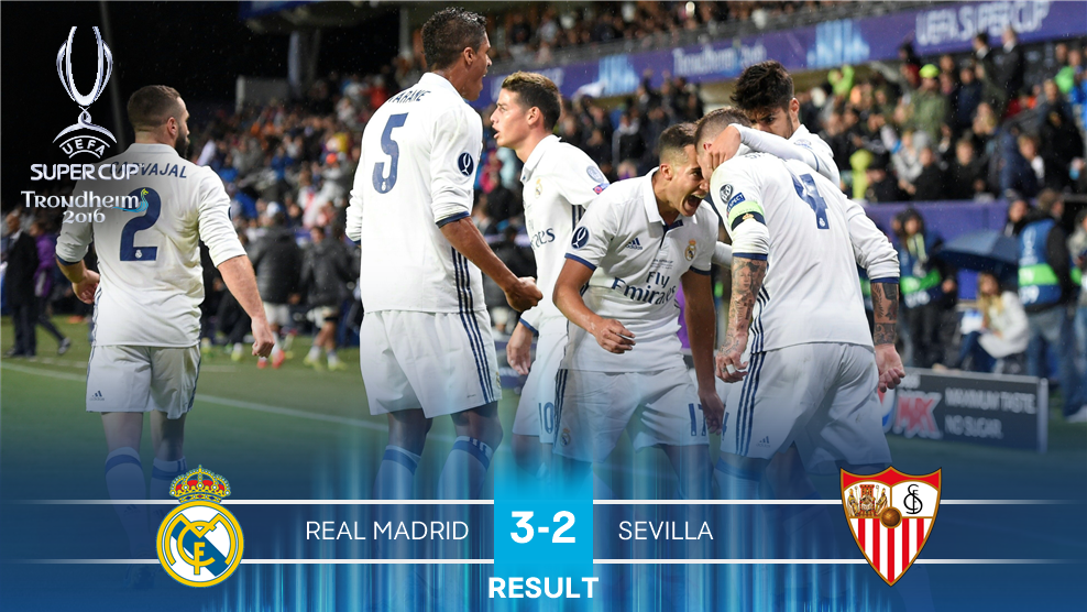 Real Madrid vince la Supercoppa, finale fatale per il Siviglia per la terza volta