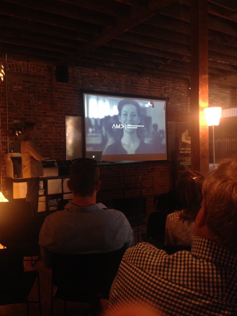 willweatherly's tweet photo. @AMAColumbia kicks off new year of content alongside @AMA_Marketing #nextama rebrand #answersinaction https://t.co/rCtTv59cw3