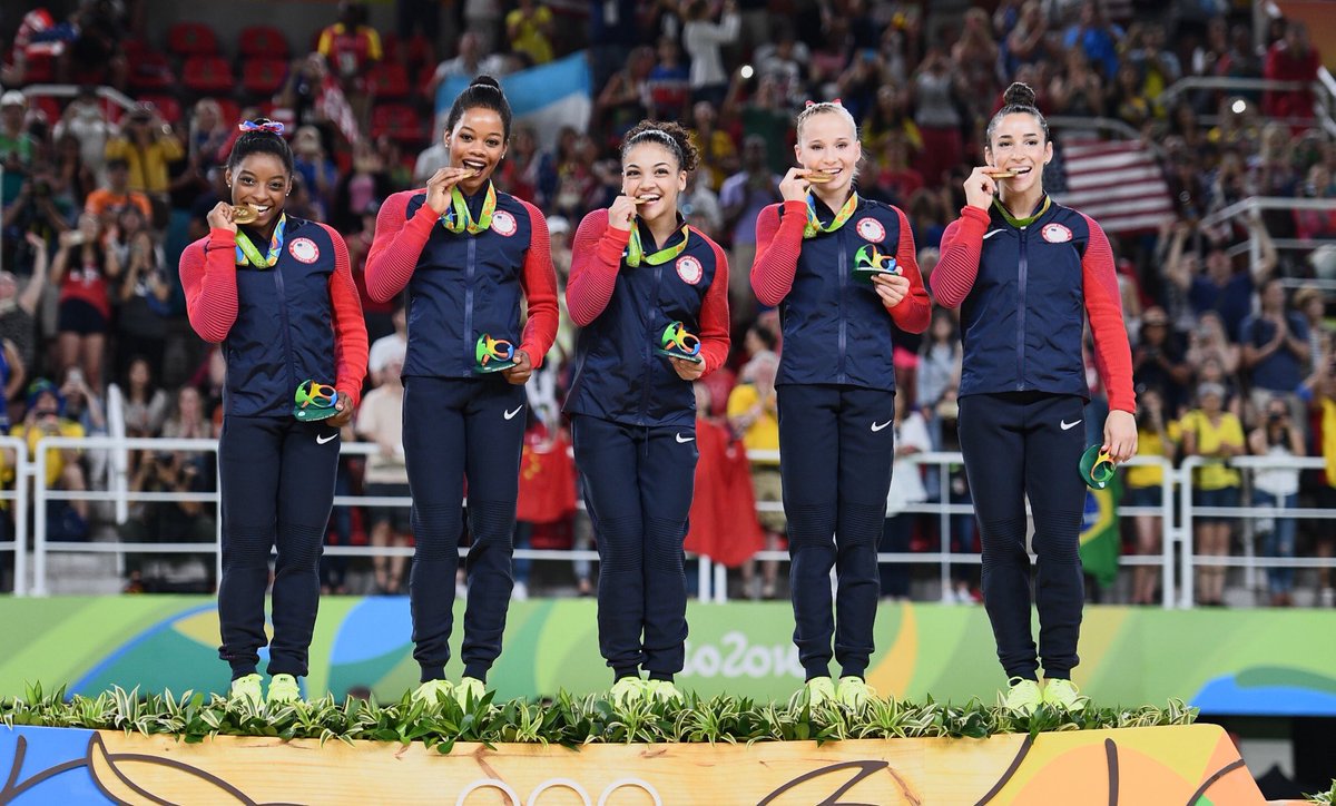 TSF_Com's tweet photo. USA win Women's Gymnastics Team Gold:
https://t.co/H4YiX0yDlh
#Rio2016
#ClassyPerformance https://t.co/ivFgCumcEF