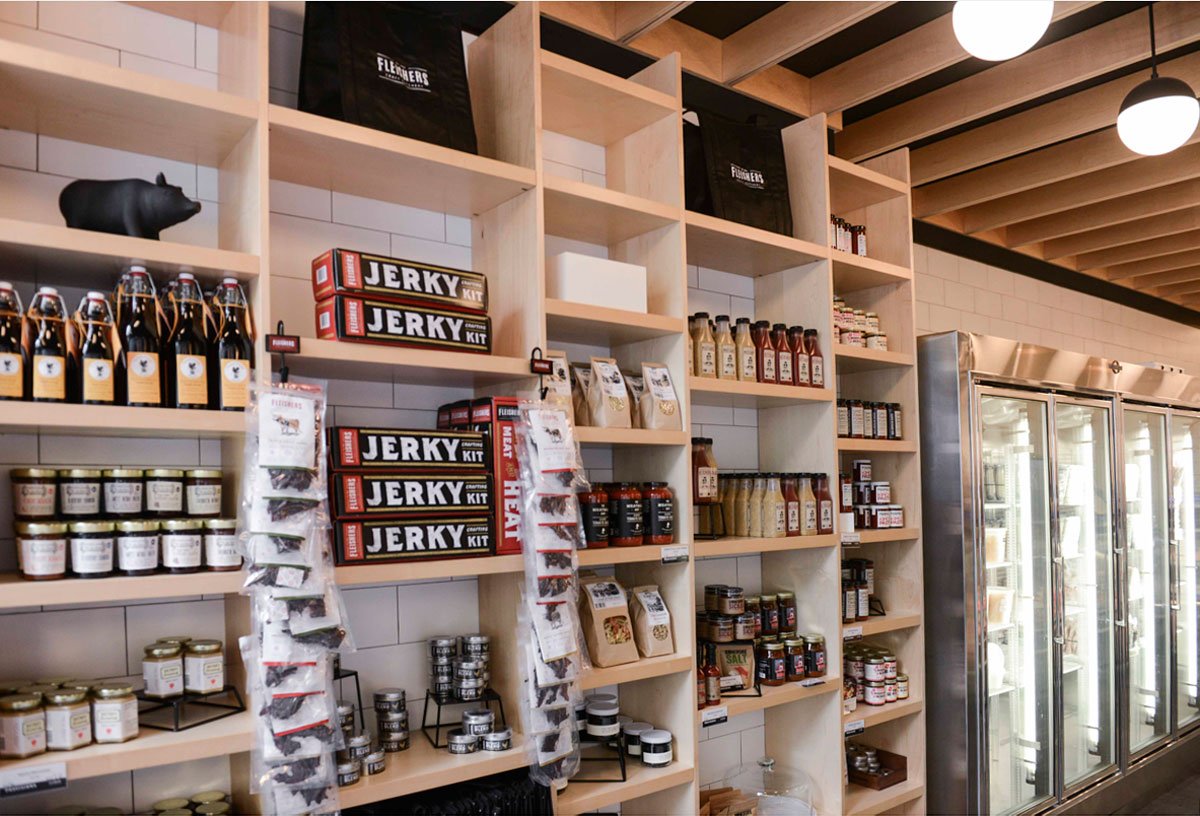 InteriorDesign's tweet photo. This new Upper East Side spot aims to elevate the aesthetic of a classic butcher shop: https://t.co/0O3EtW3q08 https://t.co/U5bdFshYh4
