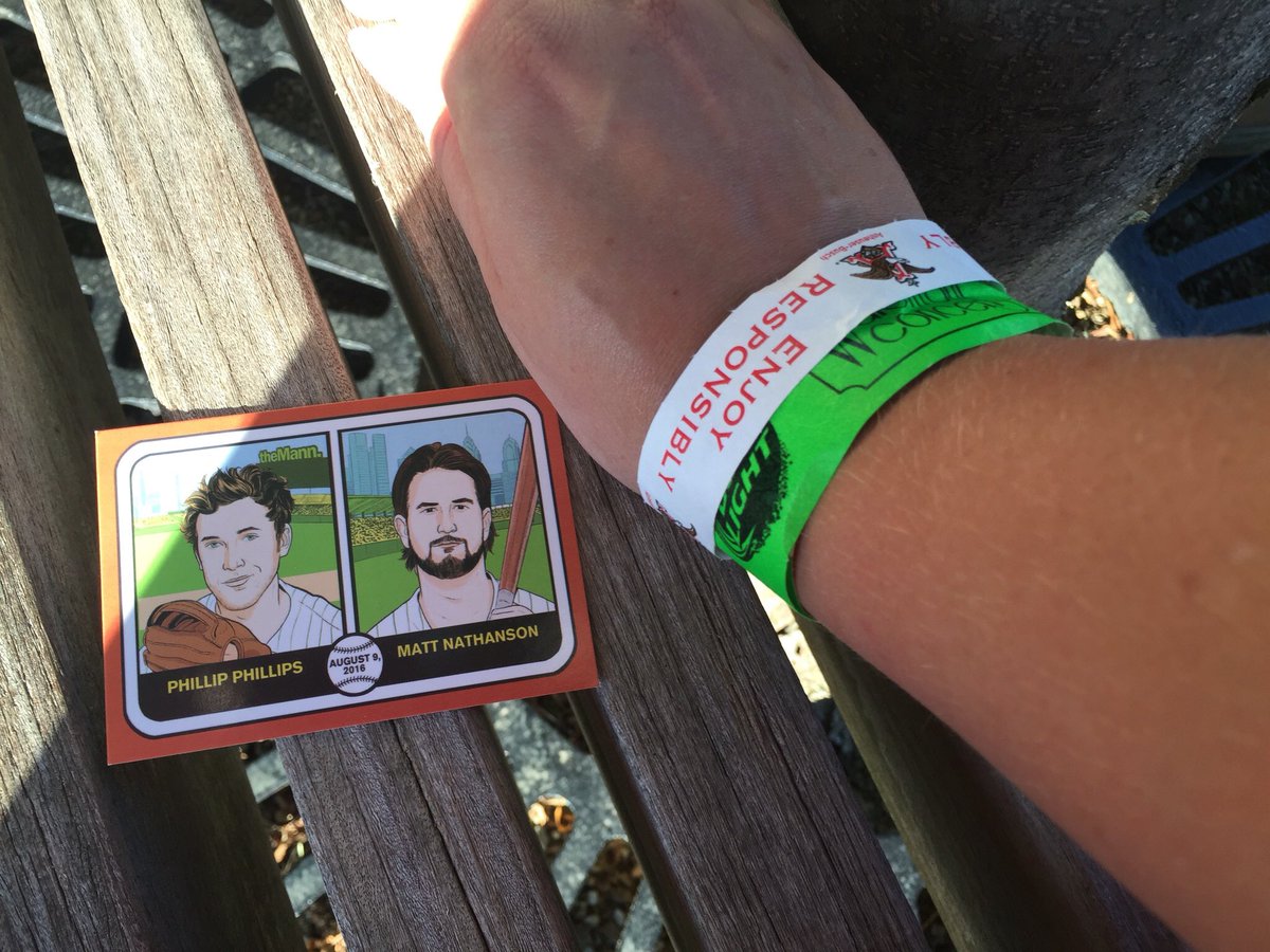 npmissy8's tweet photo. Got my @mattnathanson meet &amp; greet band &amp; baseball card, now I'm set for Matt to come out!!! #hereformatt https://t.co/oOWUzZdmux
