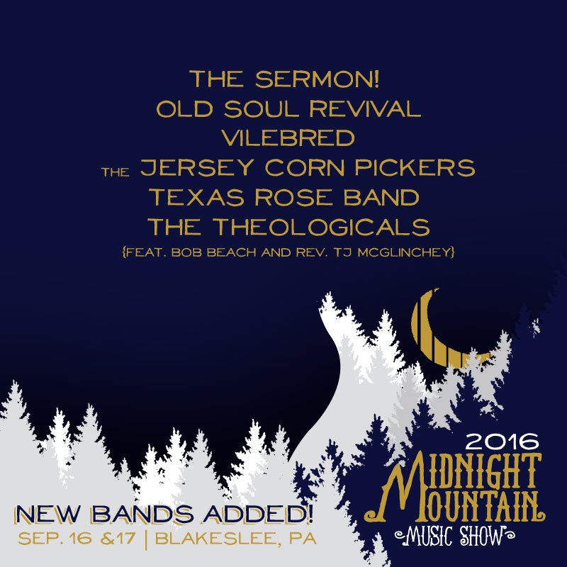 New bands added to #mmMusicShow @thesermon <a href="/OldSoulRevival/">Old Soul Revival</a> <a href="/Vilebred/">Vilebred</a> #jerseycornpickers #texasroseband #theologicals