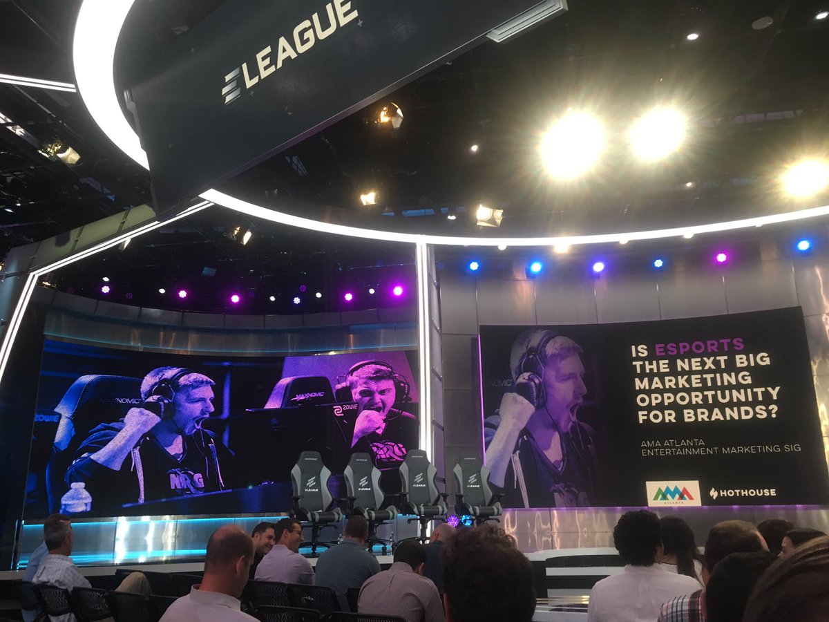 mkaa07's tweet photo. #atlamaesports is #esports the next big #marketing opportunity for #brands ? @AMAAtlanta @HothouseInc https://t.co/q6yVxCIT9V
