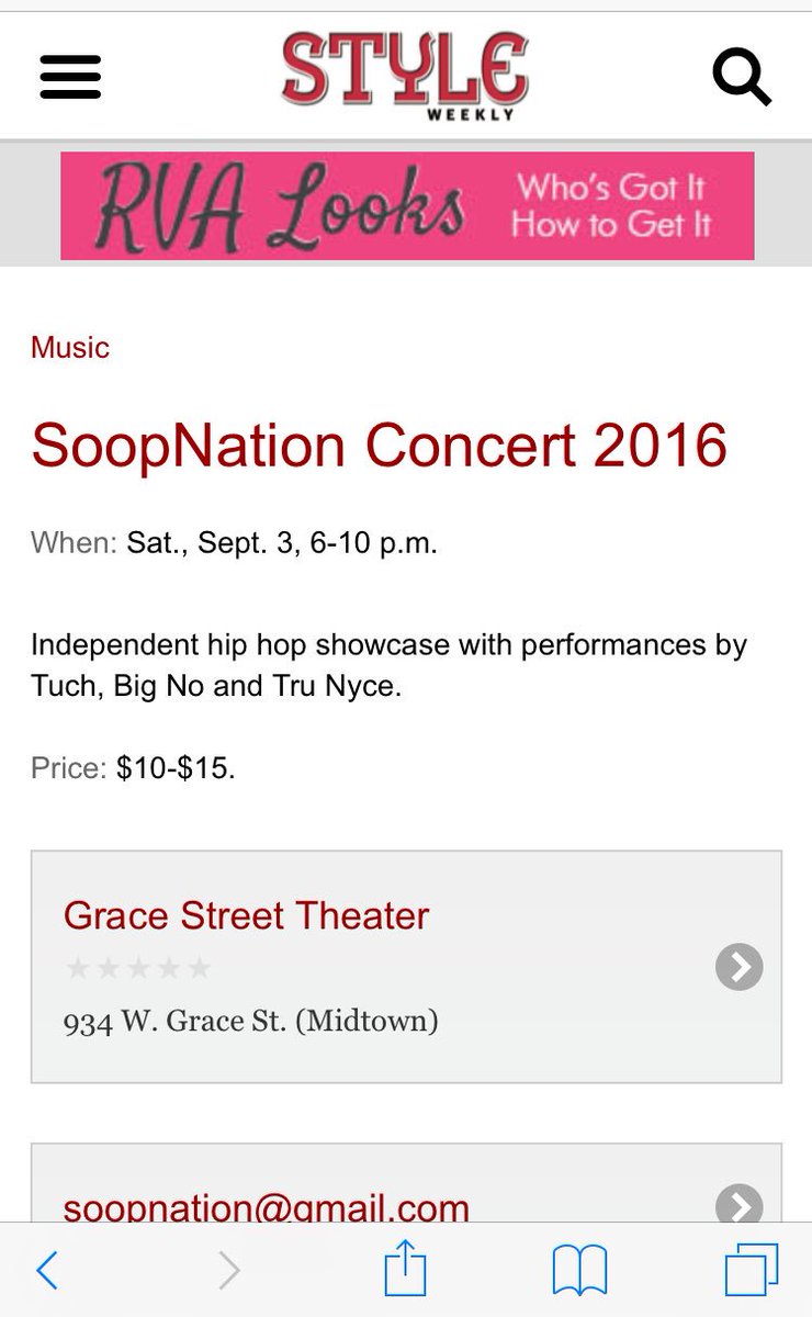 soopnation's tweet photo. @StyleWeekly #SoopNationConcert
https://t.co/qAXovsbyKR https://t.co/YQmY8bVS72