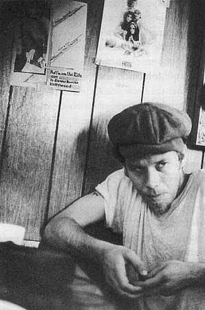Ms_Golightly's tweet image. #TomWaits at Duke's coffee shop, Los Angeles, 1975. Photo by #BarrySchulz