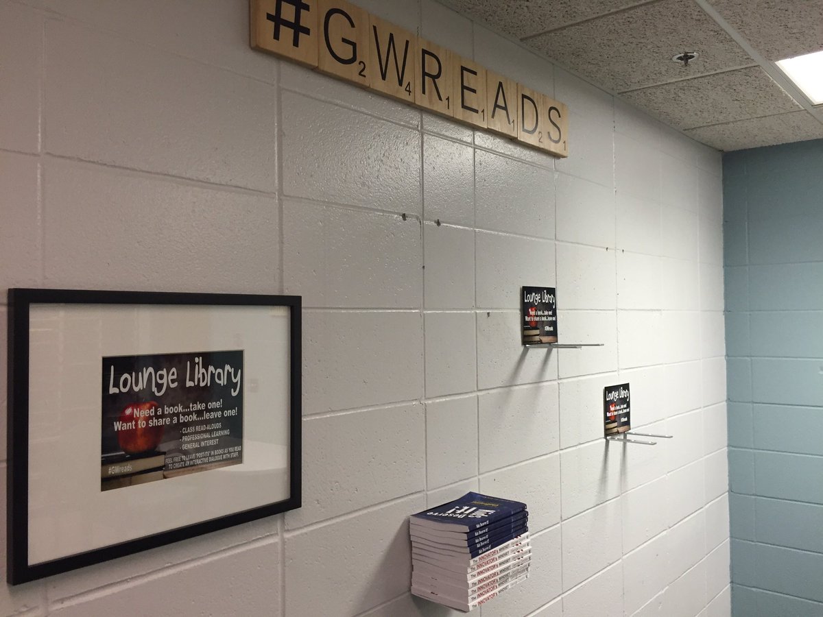 GustafsonBrad's tweet photo. Staff Lounge makeover is nearing completion...pretty excited about @PhoneSoap and our new Lounge Library. #GWgreats https://t.co/E8Fo3SnMVs