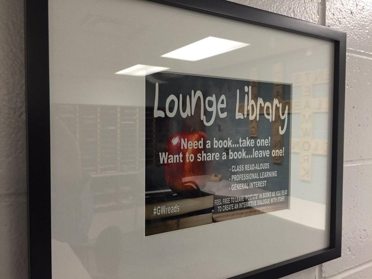 GustafsonBrad's tweet photo. Staff Lounge makeover is nearing completion...pretty excited about @PhoneSoap and our new Lounge Library. #GWgreats https://t.co/E8Fo3SnMVs