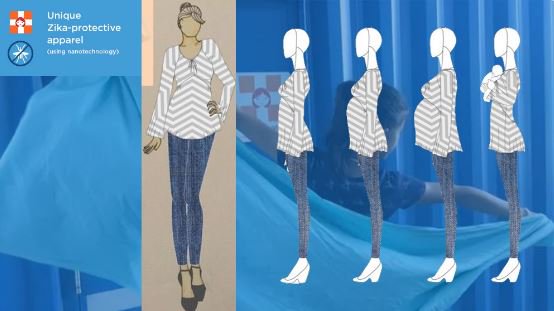 SeemaJJIC's tweet photo. Clothes that try to repel mosquitoes carrying #Zika - what a great innovation esp. at Rio.  https://t.co/PRvaCXtGad https://t.co/X7AT8rIctL