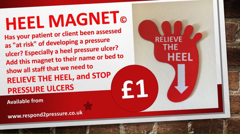 MirrorBadge's tweet photo. Introducing the HEELMAGNET© a visual awareness tool to help #stopthepressure lets stop #pressureulcers #awareness https://t.co/LJEZDBKqES