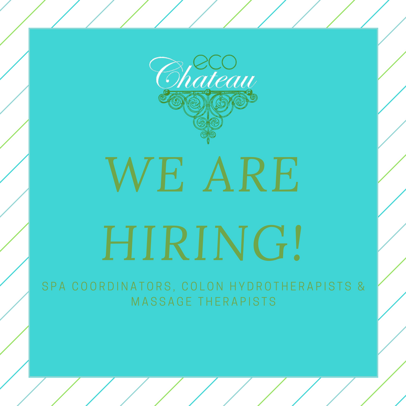 EcoChateau's tweet photo. We are hiring! It is time to expand our team. Send resumes to relax@spaecochateau.com #spaecochateau #sdspa #spajobs https://t.co/PFdY9fEStB