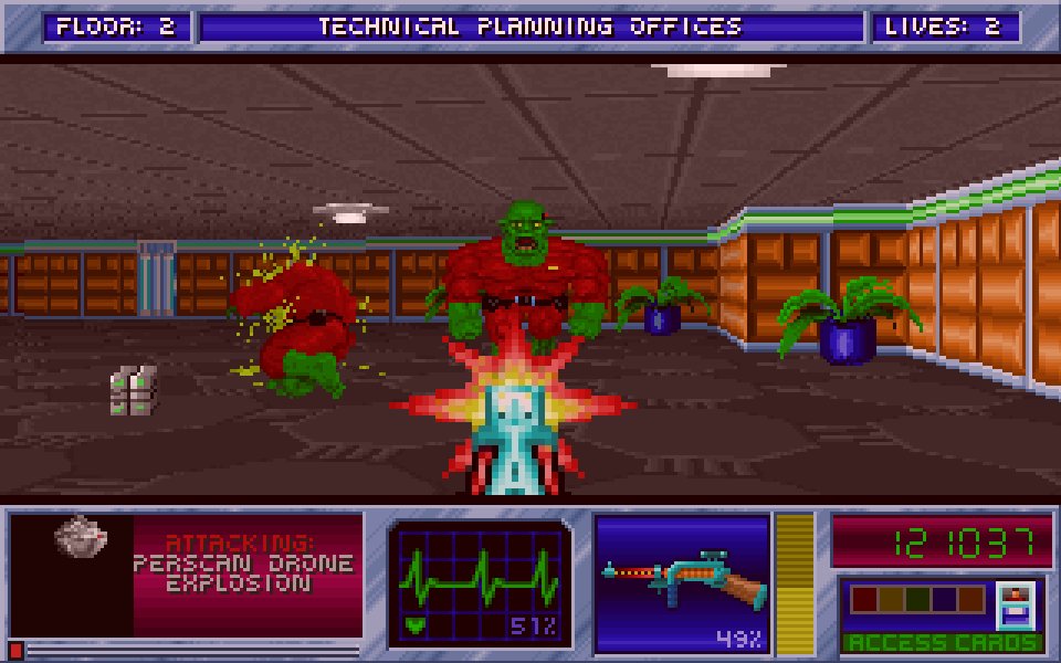 high_voltage_cz's tweet image. "The hottest VGA 3D game since action games were invented!" #Apogee #BlakeStone #dosgaming