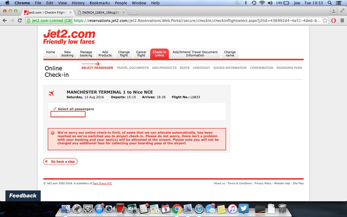joerhodes's tweet photo. @jet2tweets had this error message. Can you confirm that there will be seats available or has it been oversold? https://t.co/8YalGFSlwf