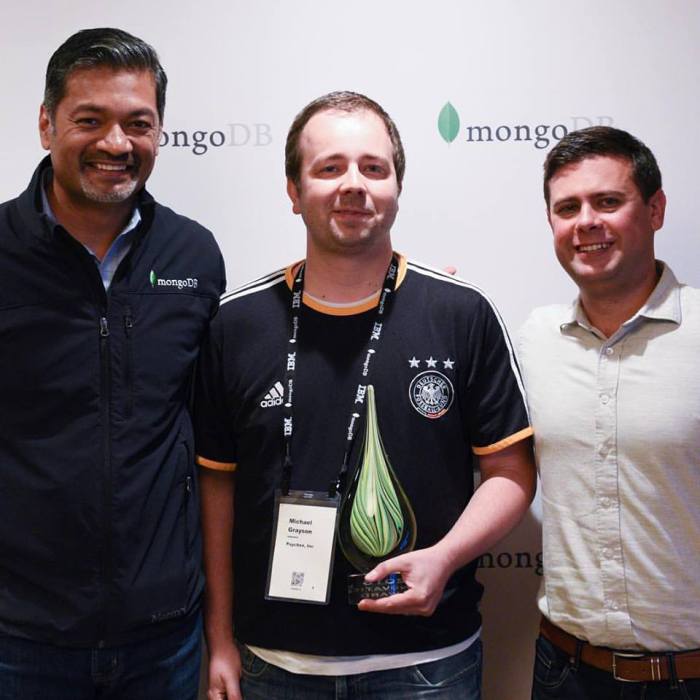 MongoSpector's tweet photo. If you missed #MongoDB World 2016 here's a retrospective what it was like by @Mikegray831 https://t.co/lhWEScJpFC https://t.co/mUB6CZF1Qb