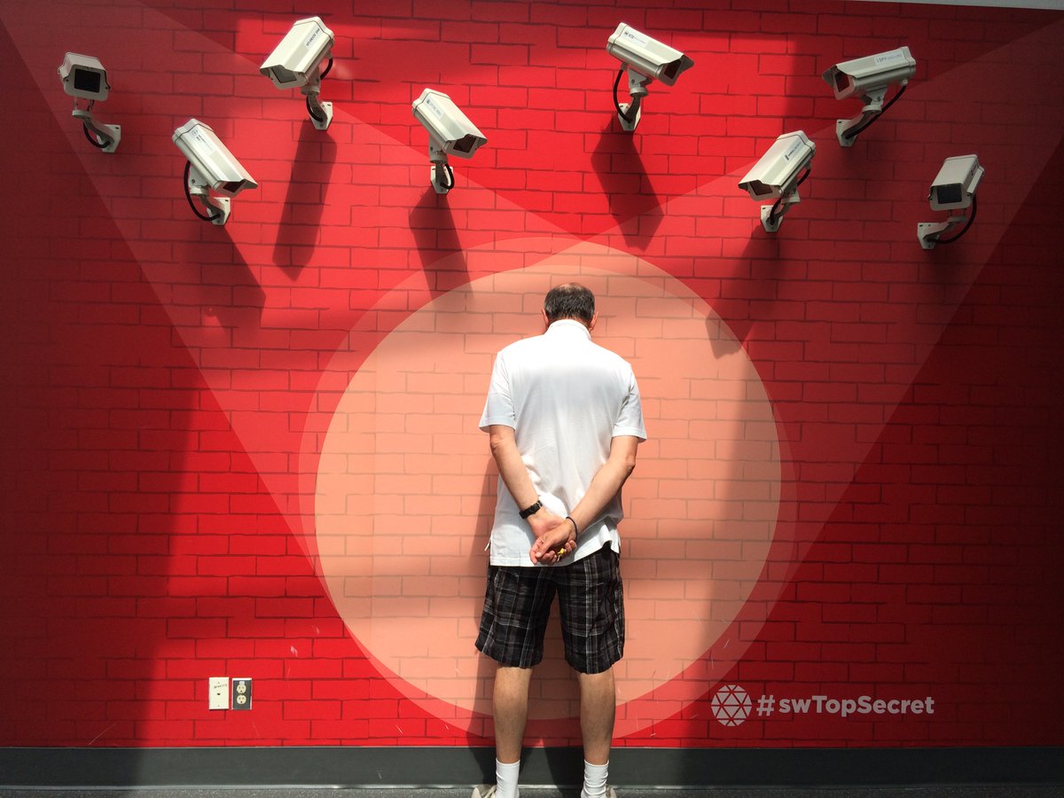 ColinBennett0's tweet photo. An actual #surveillance exhibit at @scienceworldca #swTopSecret BTW, no proper camera signage @AndrewClement https://t.co/FLvRfoqSQT