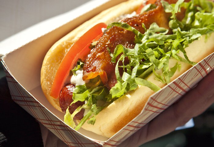 BoxFrites's tweet image. Our BLT Dog has aioli, which means "oil and garlic" in Catalan and Provençal. #funfact