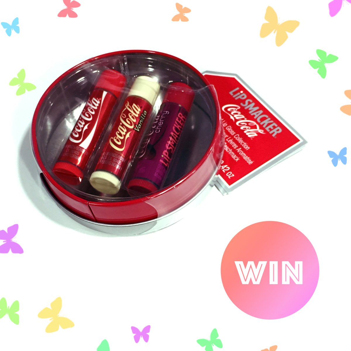 LiPSMACKER_UK's tweet photo. Follow @LiPSMACKER_UK &amp; RT to #WIN our Coca Cola Tin! Ends August 23rd! #giveaway #competition #win https://t.co/9Xv9dvu0VH
