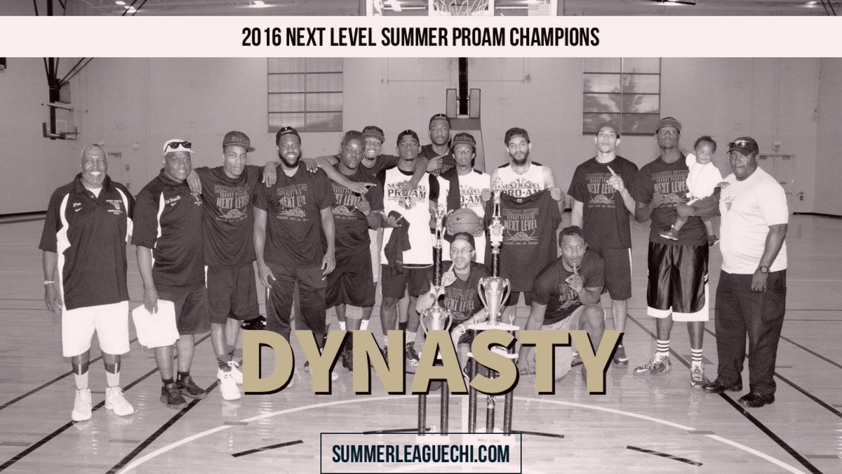 SummerLeagueChi's tweet photo. CONGRATS to team "DYNASTY" for winning its 2nd 2016 summer league championship @nextlevelproam #BestTeamOfTheSummer? https://t.co/l4Skms1nlI