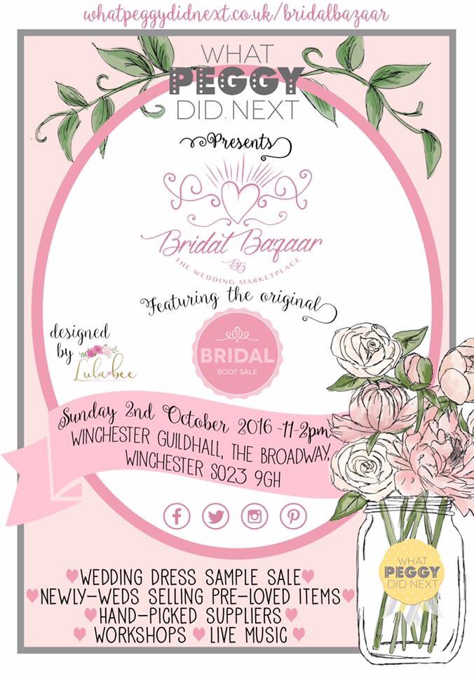 Sell your pre-loved wedding items at our next Bridal Bazaar 02/10. Visit Hello@whatpeggydidnext.co.uk #HampshireHour