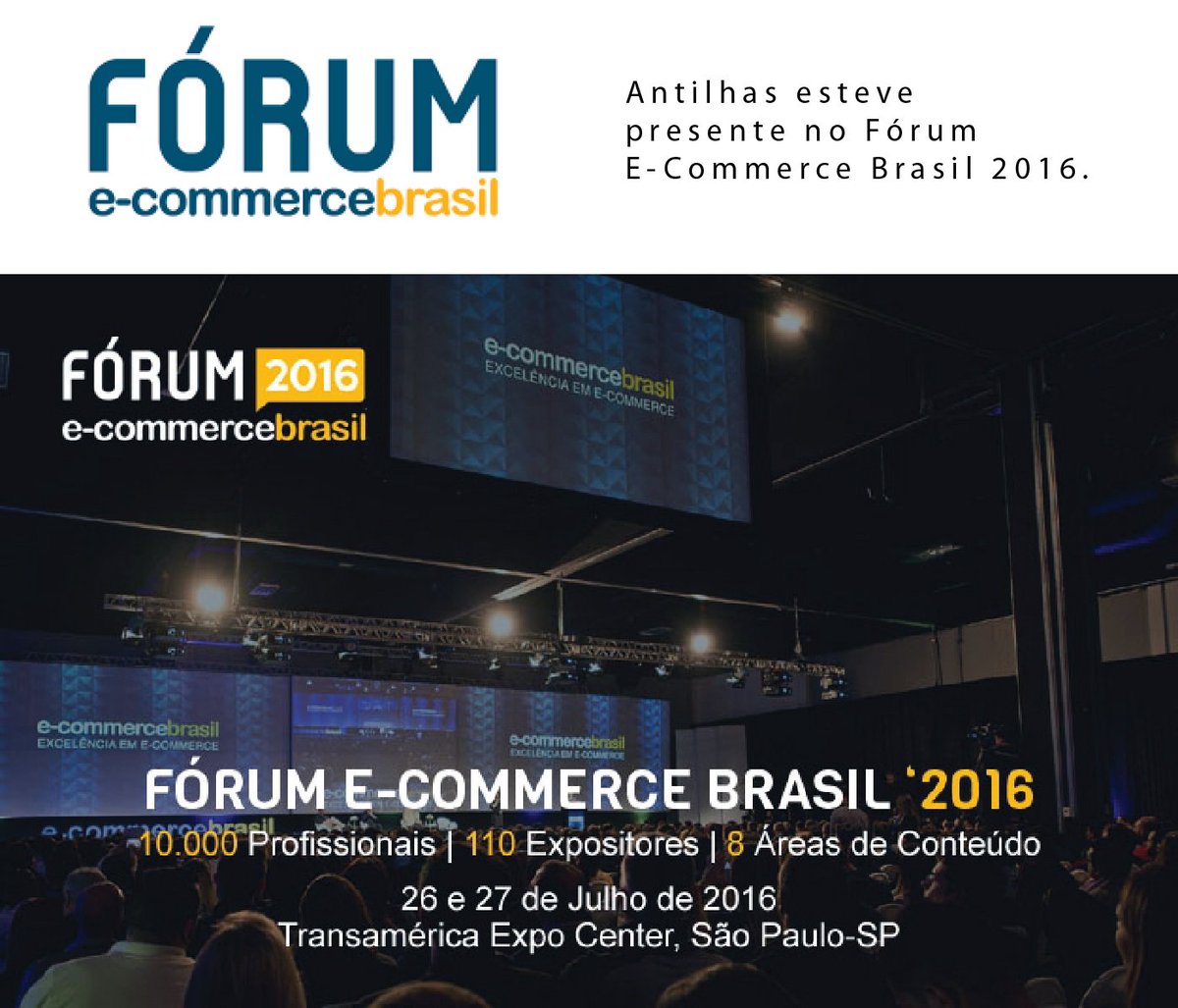 Antilhas's tweet photo. Evento considerado o maior evento de e-commerce da América Latina e o terceiro maior do mundo. https://t.co/6zAFrWdXu5