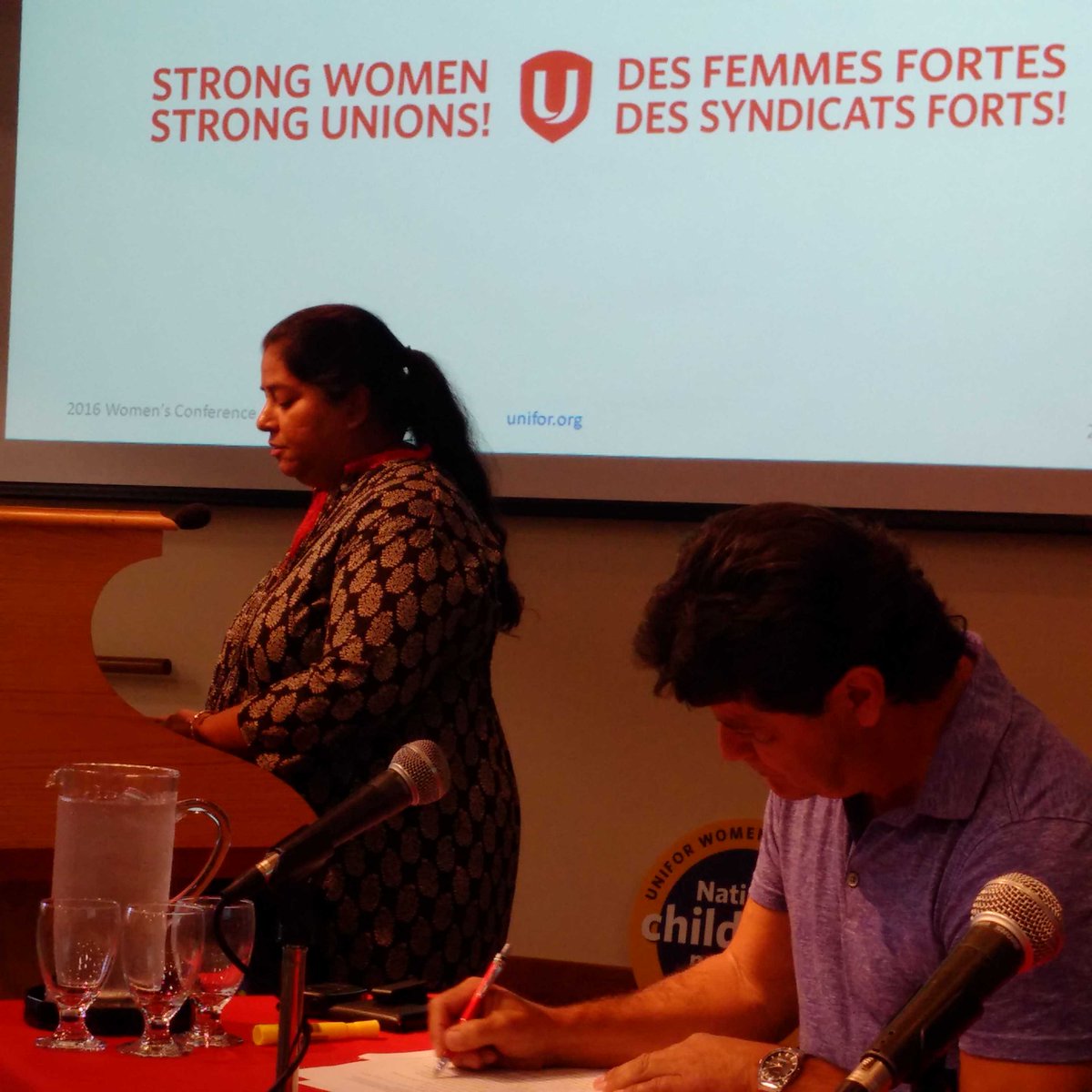 Kathaforunifor's tweet photo. @babyca45 introduces @JerryPDias to #UWC2016 talking about his commitment to ensure #VAW is a man's issue https://t.co/yH1ElfKG1t