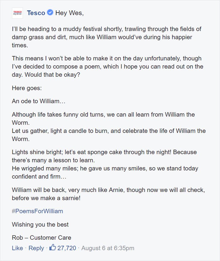 ShellbiLynn's tweet photo. https://t.co/mx0Ulnprl4 …  "Ode to William" is great! @Tesco https://t.co/h05BuPrc6h