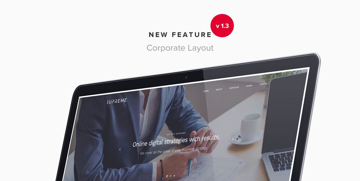 A new corporate layout now available for version 1.3 of Supreme - goo.gl/cp9DHL