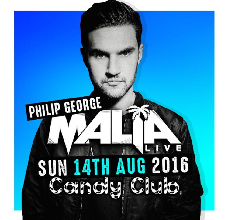 BoxofficeMalia's tweet photo. THIS SUNDAY PHILIP GEORGE PERFORMING LIVE IN CANDY CLUB
PURCHASE YOUR TICKETS FROM BOX OFFICE 
#MALIA2016 #MALIA2017 https://t.co/zk2Gxrj50U