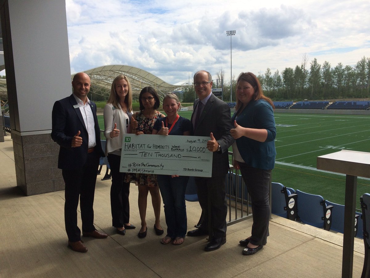 Great to support @HabitatFHWB today in Fort Mac!  <a href="/ToddLinnen_TD/">Todd Linnen</a> @BrianGervais_TD