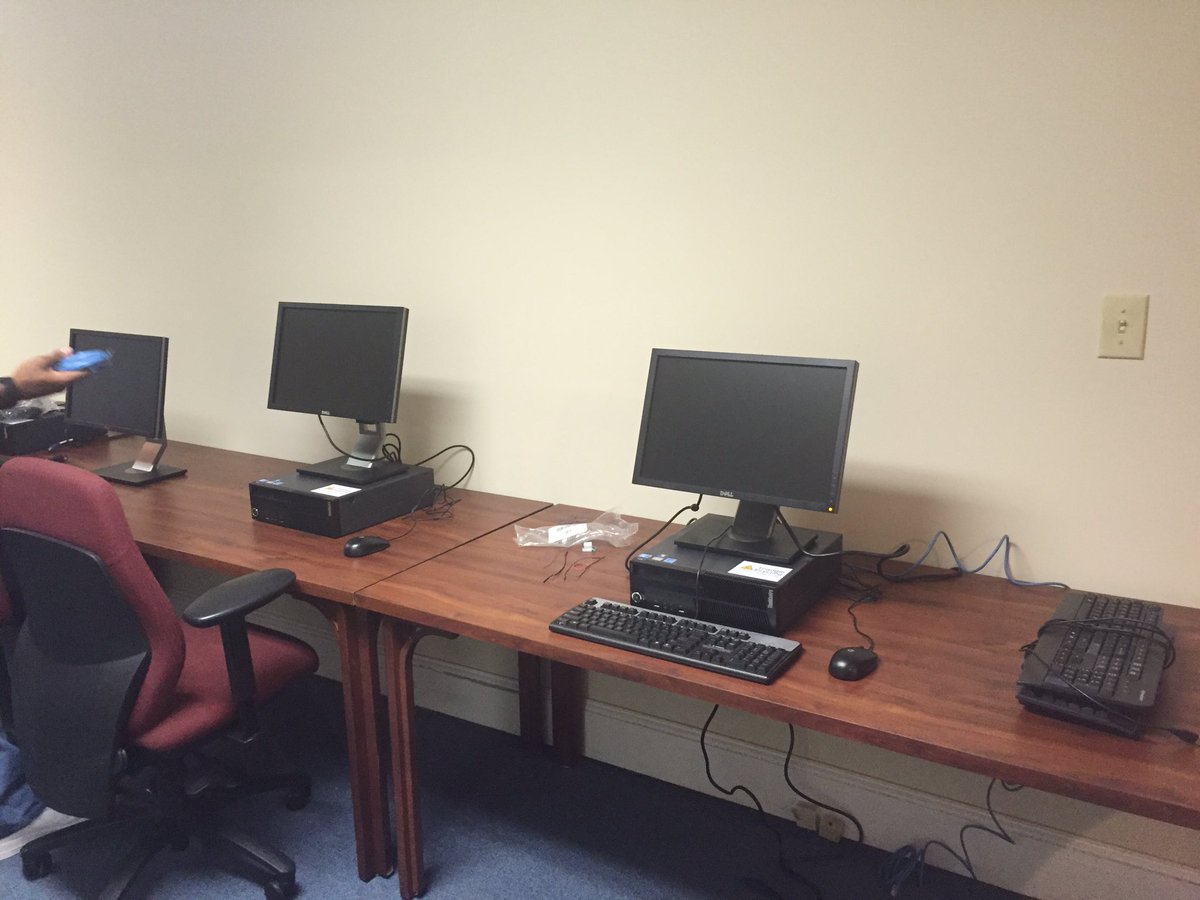 SUSONC's tweet photo. Thanks to @TrianglEcycling we are setting up our Computer Room! #personcounty #susonc https://t.co/aotZcnowDZ