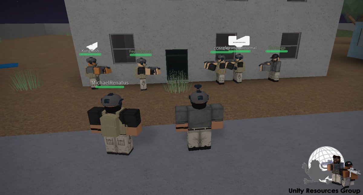 UnityGroupRBLX's tweet image. Complex training and exercises with Unity today going very smooth. #UnityResourcesGroup #ROBLOX