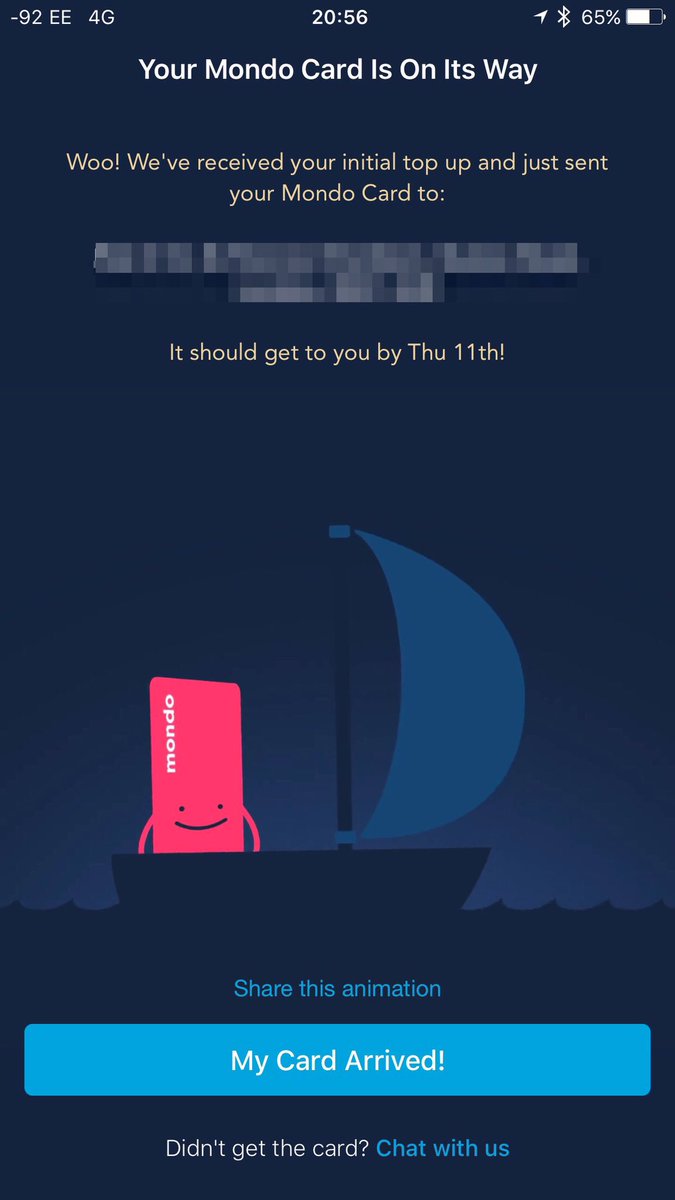 cpchannel's tweet photo. How exciting my @getmondo card is on its way ;-) https://t.co/yq7SoPuS5r